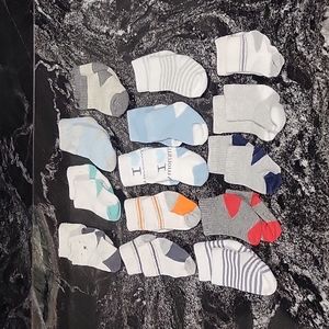 14 pairs of baby Boy socks